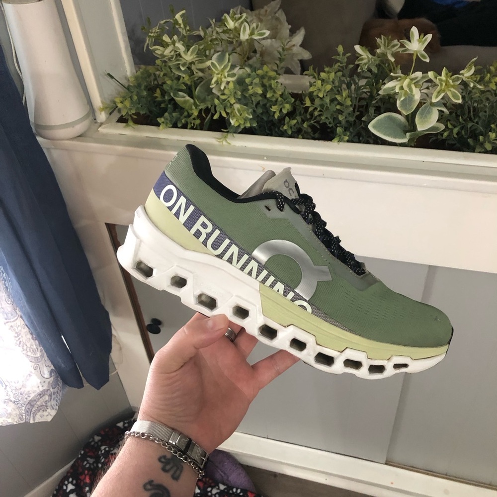 Men’s On Cloudmonster 2 Mineral Aloe/Pistachio size 10